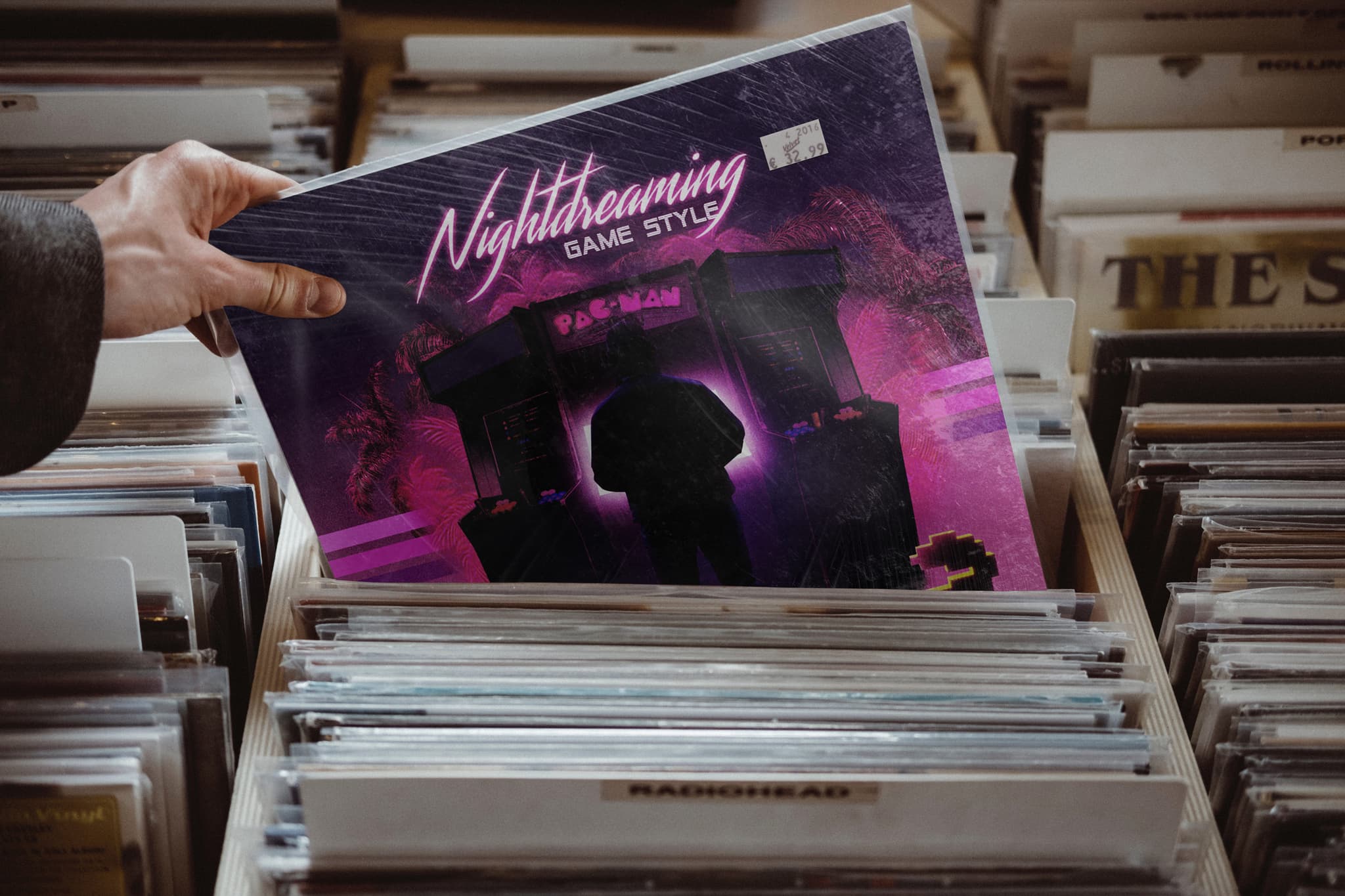 Vinyl in record store context